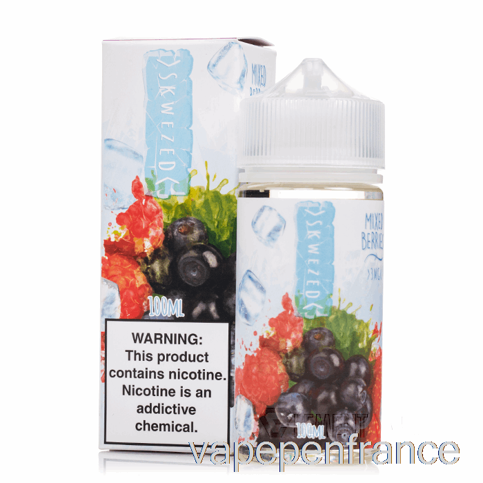 Baies Mélangées Glacées - Skwezed - Stylo Vape 100 Ml 3 Mg